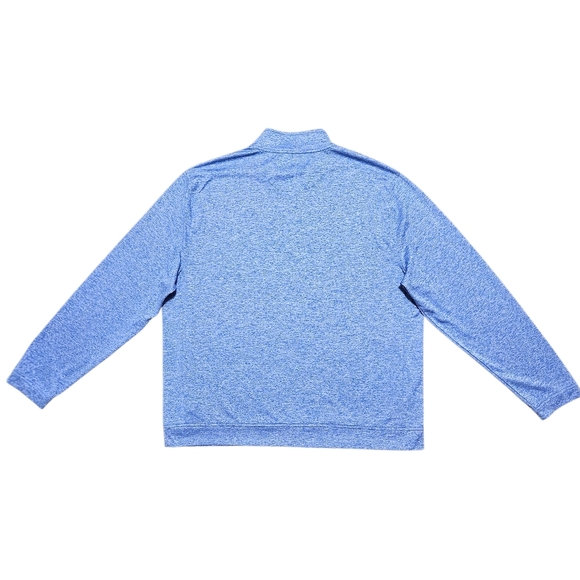 Mens Greg Norman Blue 1/4 Zip Pullover Golf Shirt XL PlayDry Shark Logo Athletic - Picture 4 of 12